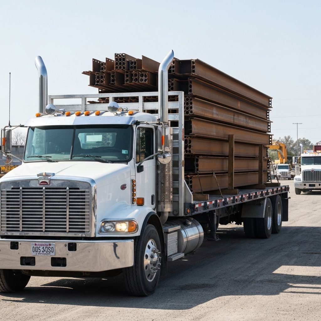 Rose Bros Trucking flatbed hauling